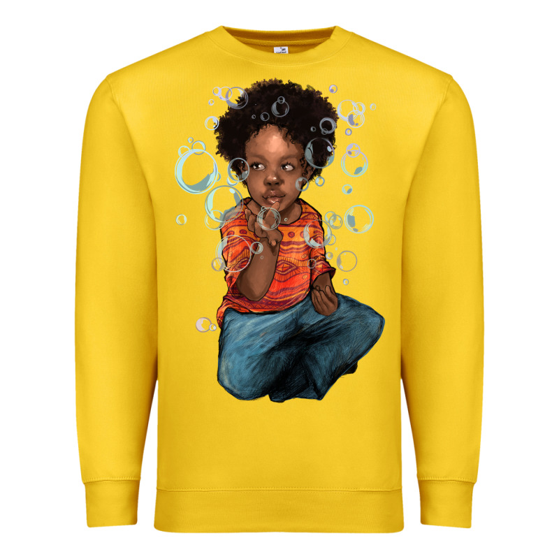 Afro Black Boy Premium Sweatshirt by HowdyJamesFarm | Teevron