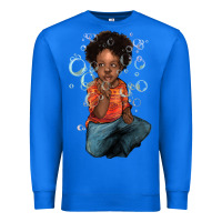 True Royal Afro black boy Premium Sweatshirt - HowdyJamesFarm