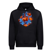 Black halloween pumpkin patch  5 Urban Hoodie - BundleAndBundleShop