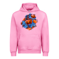 Fuchsia Pink halloween pumpkin patch  5 Urban Hoodie - BundleAndBundleShop