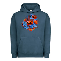 Pigment Midnight Navy halloween pumpkin patch  5 Urban Hoodie - BundleAndBundleShop