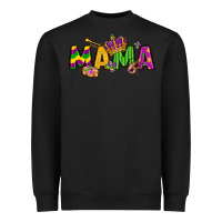 Black mama mardi gras Heavyweight Sweatshirt - LillyAllenDesigns