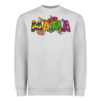 Heather Grey mama mardi gras Heavyweight Sweatshirt - LillyAllenDesigns