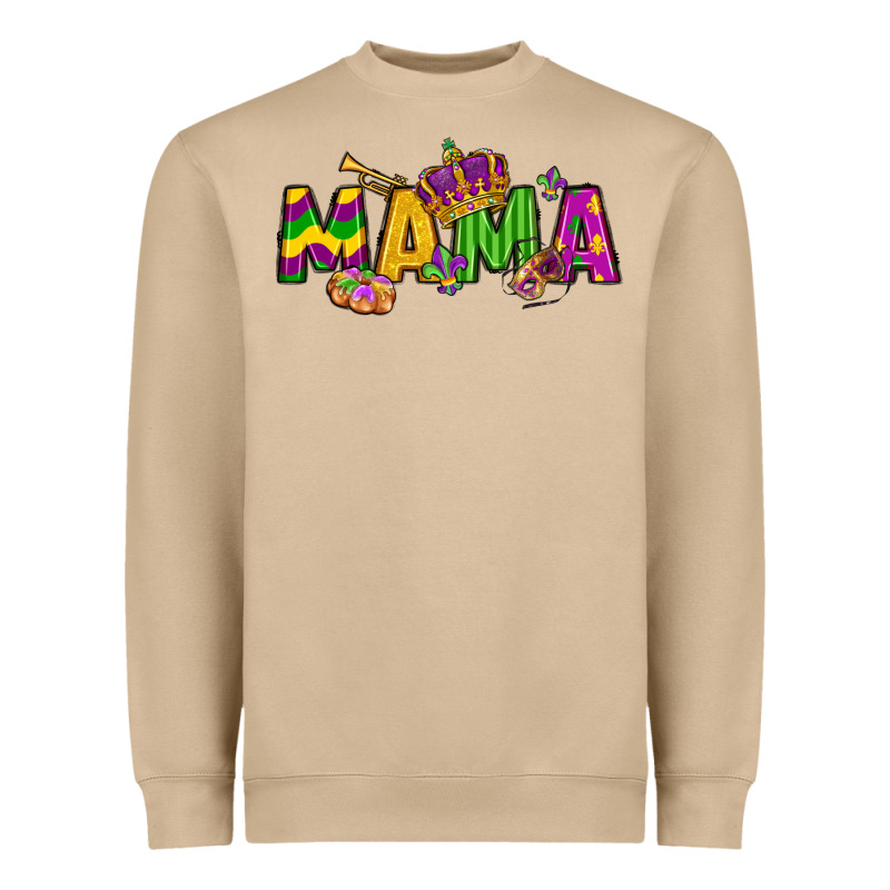 Mama Mardi Gras Heavyweight Sweatshirt by LillyAllenDesigns | Teevron