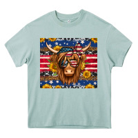 Arona 4th of july longhaired cow tumbler Heavy Core Tee - Jasminsmagicworld