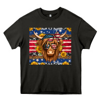 Asphalt 4th of july longhaired cow tumbler Heavy Core Tee - Jasminsmagicworld