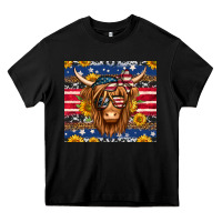 Black 4th of july longhaired cow tumbler Heavy Core Tee - Jasminsmagicworld