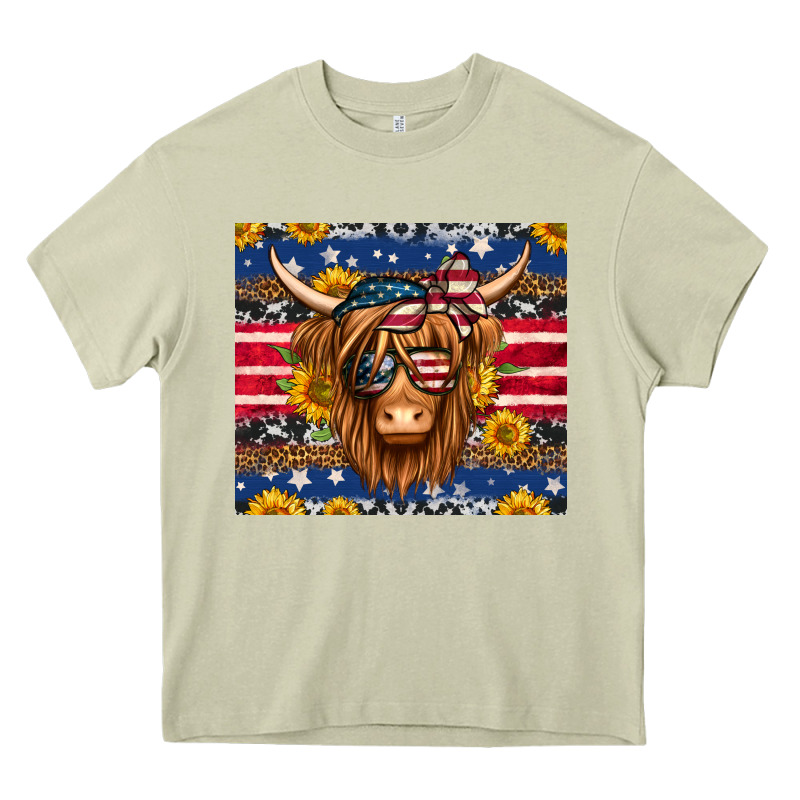 4th Of July Longhaired Cow Tumbler Heavy Core Tee by Jasminsmagicworld | Teevron