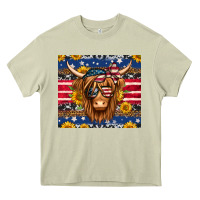 Mossy 4th of july longhaired cow tumbler Heavy Core Tee - Jasminsmagicworld
