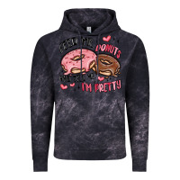 Cloud Black feed me donuts and tell me i'm pretty Vintage Hoodie - MaliasSmallBusiness
