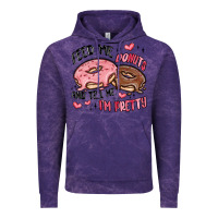 Cloud Purple feed me donuts and tell me i'm pretty Vintage Hoodie - MaliasSmallBusiness