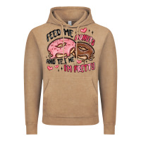 Vintage Coffee feed me donuts and tell me i'm pretty Vintage Hoodie - MaliasSmallBusiness