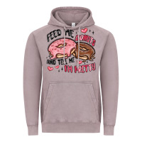 Vintage Zinc feed me donuts and tell me i'm pretty Vintage Hoodie - MaliasSmallBusiness