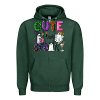 Sports Green Cute and spooky Zipper Hoodie - NancyCooperArtShop