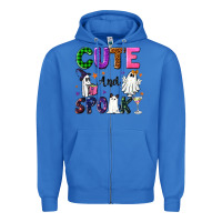 True Royal Cute and spooky Zipper Hoodie - NancyCooperArtShop