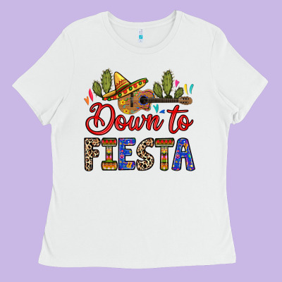 Down To Fiesta Ladies Tee Designed By Ranaportraitstore