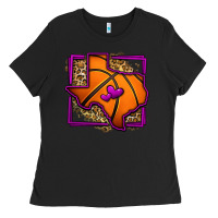 Black leopard basketball texas map Ladies Tee - Jasminsmagicworld