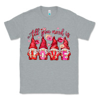 Heather Grey all you need is love Classic Tee - NancyCooperArtShop