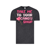 Vintage Black take me to your candy shop Vintage Tee - MaliasSmallBusiness