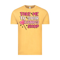 Vintage Mustard take me to your candy shop Vintage Tee - MaliasSmallBusiness