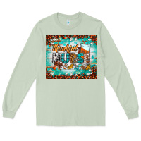 Matcha thankful nurse fall tumbler Long Sleeve Tee - BundleAndBundleShop