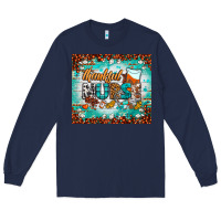 Navy thankful nurse fall tumbler Long Sleeve Tee - BundleAndBundleShop
