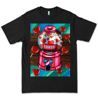 Black candy machine  with heart candies  air Premium Tee - AdoDesignShop