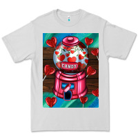 Dove Grey candy machine  with heart candies  air Premium Tee - AdoDesignShop