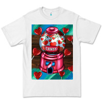 White candy machine  with heart candies  air Premium Tee - AdoDesignShop