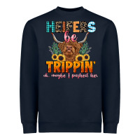 Navy heifers be trippin' Heavyweight Sweatshirt - LillyAllenDesigns