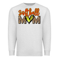 Oatmeal Heather Softball mom mother's day Premium Sweatshirt - HowdyJamesFarm