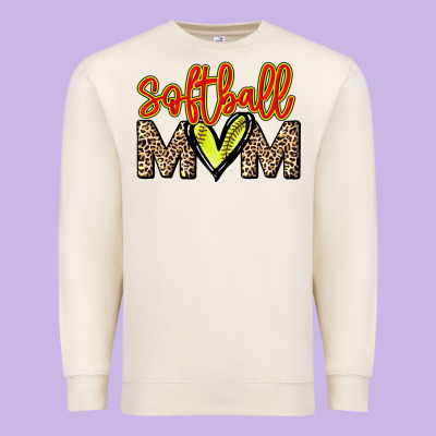 Softball Mom Mother's Day Premium Sweatshirt Designed By Howdyjamesfarm