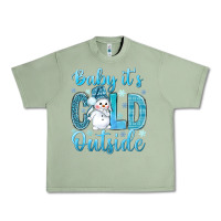 Oil Green baby its cold outside Urban Heavy Tee - NancyCooperArtShop