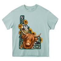 Arona idaho map long haired cow Heavy Core Tee - Jasminsmagicworld