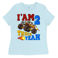 Baby Blue i'am two truck yeah Ladies Tee - Artiststas