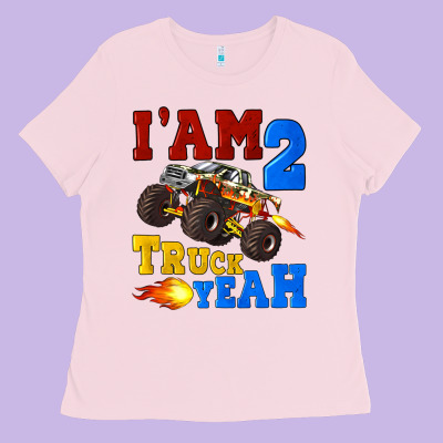 I'am Two Truck Yeah Ladies Tee Designed By Artiststas