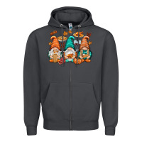 Smoke Thanksgiving gnomes Zipper Hoodie - NancyCooperArtShop