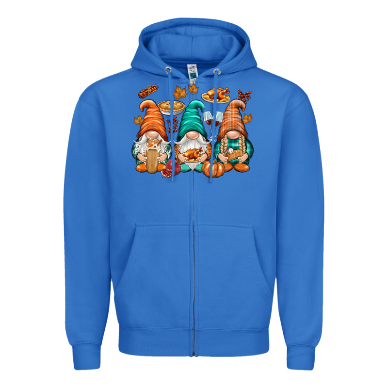 Thanksgiving Gnomes Zipper Hoodie by NancyCooperArtShop | Teevron