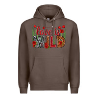 Coffee Love is wild Valentine's Day Premium Hoodie - HowdyJamesFarm