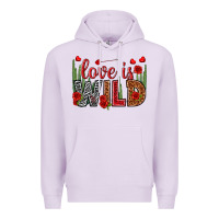Lilac Love is wild Valentine's Day Premium Hoodie - HowdyJamesFarm