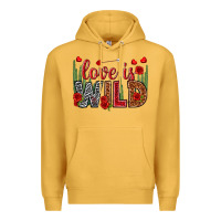 Mustard Love is wild Valentine's Day Premium Hoodie - HowdyJamesFarm