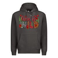 Smoke Love is wild Valentine's Day Premium Hoodie - HowdyJamesFarm