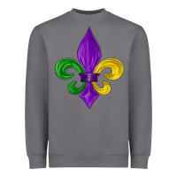 Storm mardi gras fleur de lis Heavyweight Sweatshirt - LillyAllenDesigns