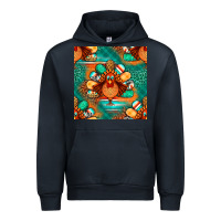 Navy thanksgiving  turkey seamless pattern Urban Hoodie - BundleAndBundleShop