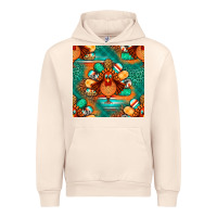 Sandshell thanksgiving  turkey seamless pattern Urban Hoodie - BundleAndBundleShop