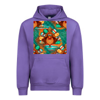 Tulip thanksgiving  turkey seamless pattern Urban Hoodie - BundleAndBundleShop