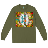 Army Green thankful teacher fall tumbler Long Sleeve Tee - BundleAndBundleShop