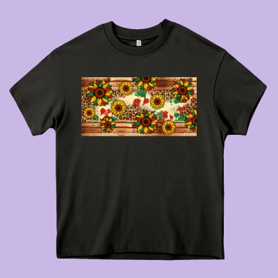 Juneteenth Sunflower's Licence Plate Template Heavy Core Tee Designed By Artiststas