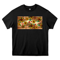 Black juneteenth sunflower's licence plate template Heavy Core Tee - Artiststas