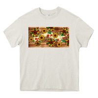Cream juneteenth sunflower's licence plate template Heavy Core Tee - Artiststas